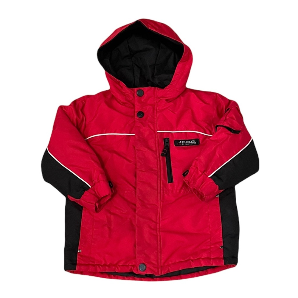 F.O.G. by London Fog Coat Jacket Boys size s / 4 Red